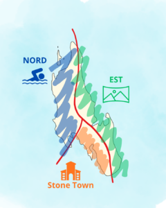Zanzibar: mappa zone migliori dove dormire tra nord, est e Stone Town